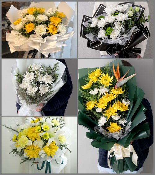 陕西渭南市富平县刘集镇白事花束代送